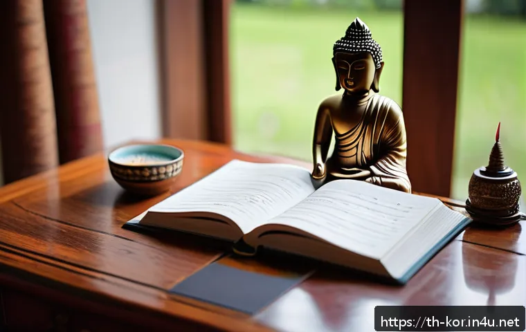 국어 독서록 작성법 - A neatly organized study desk in a cozy Thai home setting with natural daylight streaming through a ...